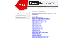 Desktop Screenshot of en.forumoverview.com