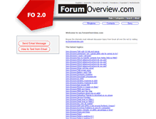 Tablet Screenshot of en.forumoverview.com