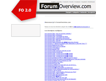 Tablet Screenshot of fr.forumoverview.com